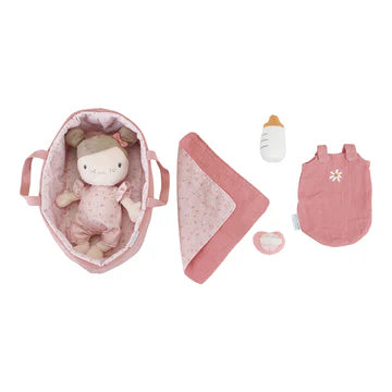 BAMBOLA ROSA BABY BAMBINI - Morbida, 31 CM