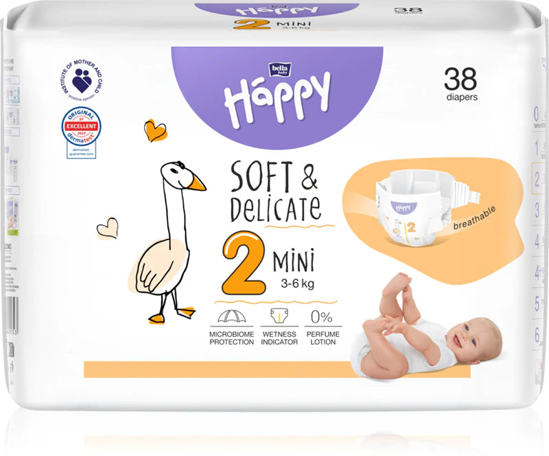 Bella Baby Happy pannolini 3-6 kg. Tg. 2