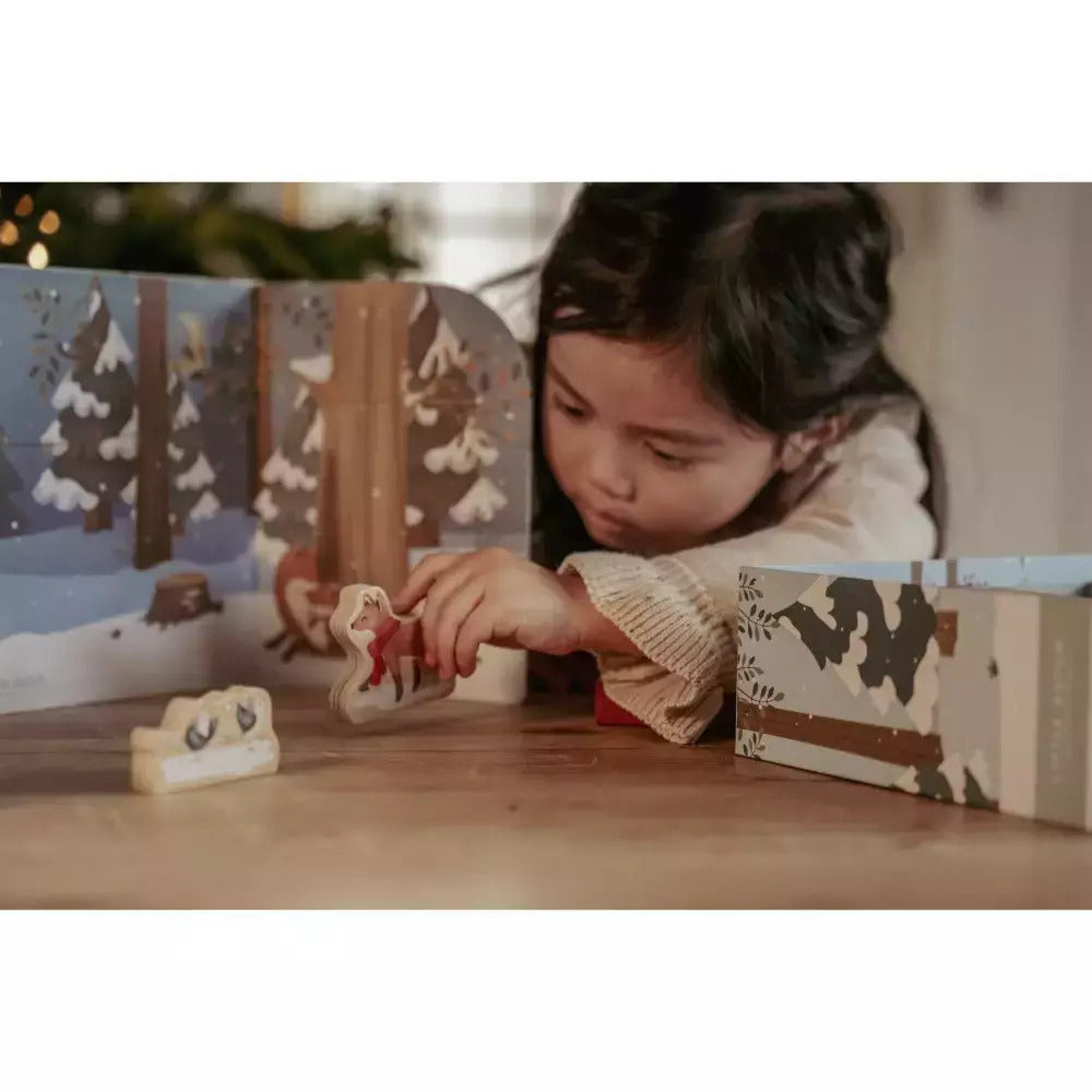 CALENDARIO DELL'AVVENTO BAMBINI - 25 pezzi, in legno, ecosostenibile