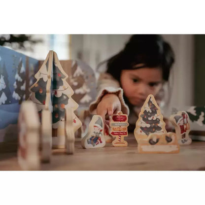 CALENDARIO DELL'AVVENTO BAMBINI - 25 pezzi, in legno, ecosostenibile