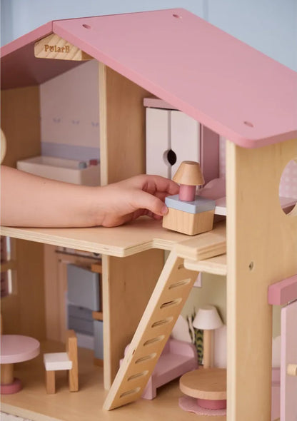 CASA BAMBOLE BAMBINI - 27 Pezzi in legno