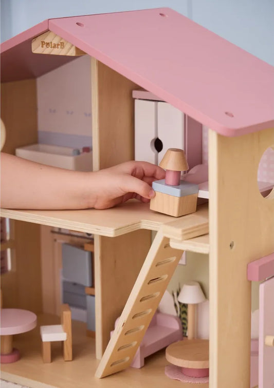 CASA BAMBOLE BAMBINI - 27 Pezzi in legno