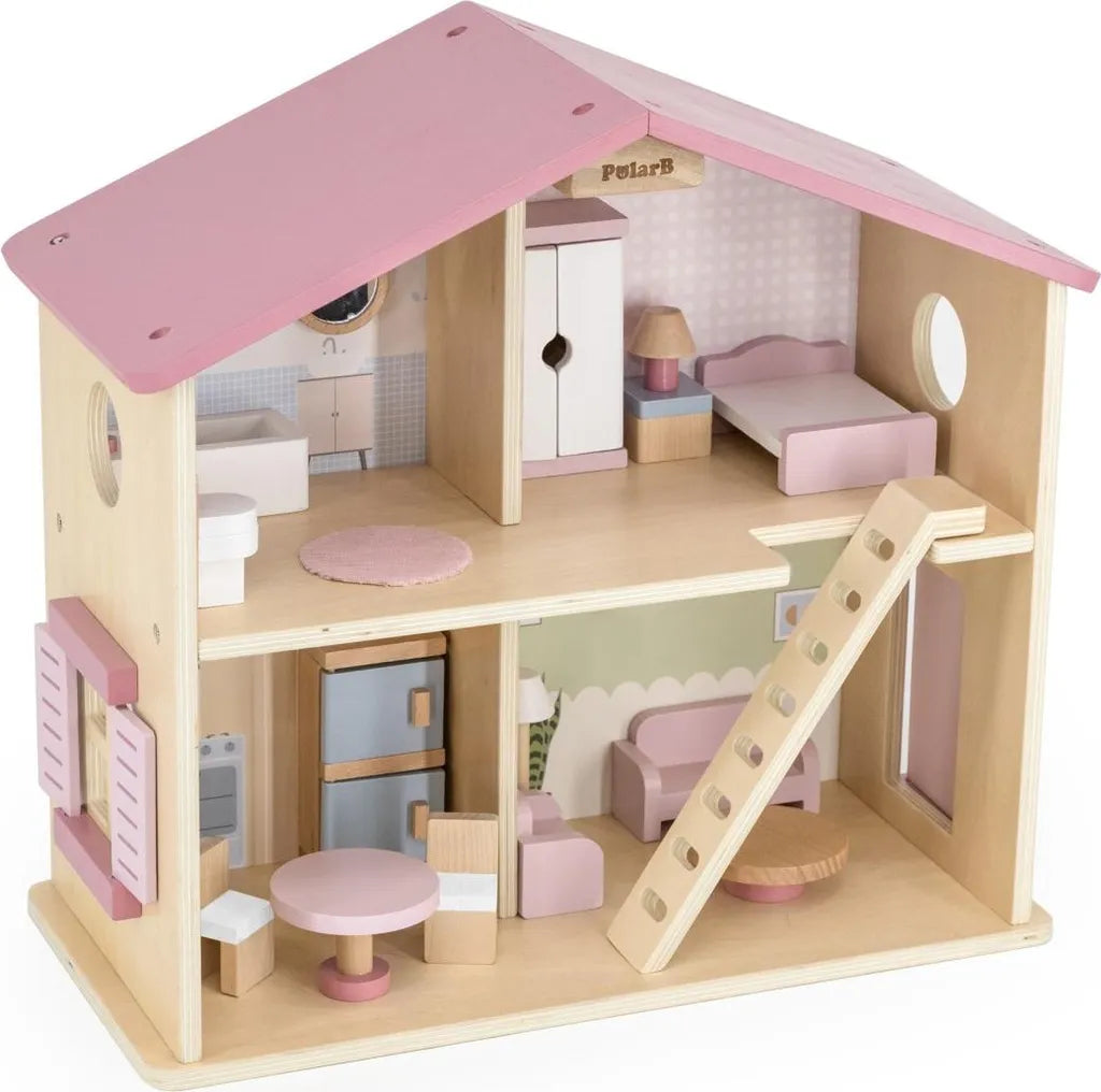 CASA BAMBOLE BAMBINI - 27 Pezzi in legno