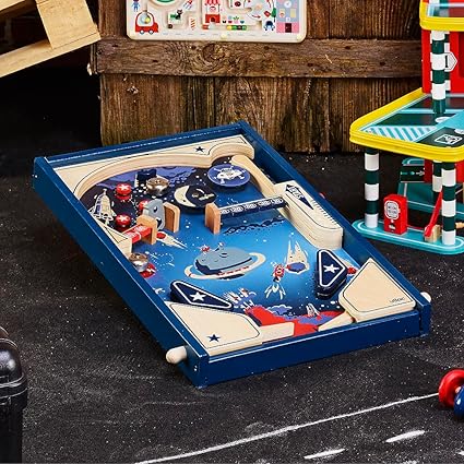 FLIPPER PINBALL BIMBI - nello spazio, in legno, ecosostenibile