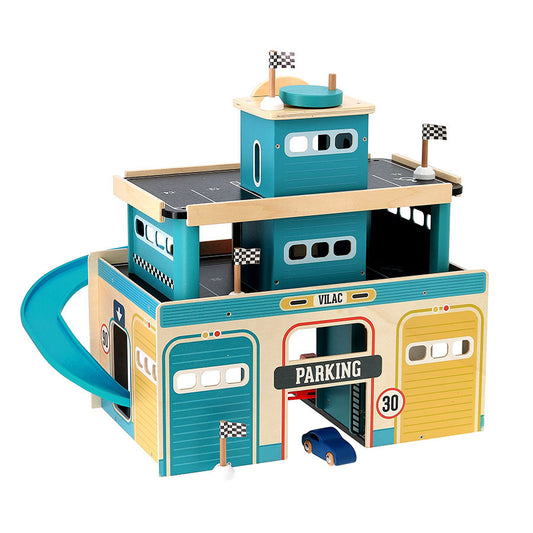 GARAGE  VINTAGE GIOCATTOLO PER BAMBINI - Vilacity, in legno, ecosostenibile