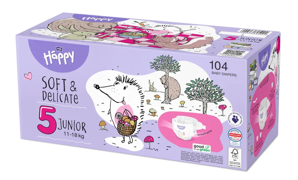 PANNOLINI ANALLERGICI - BOX - Bella Baby Happy  11-18 kg. Tg. 5