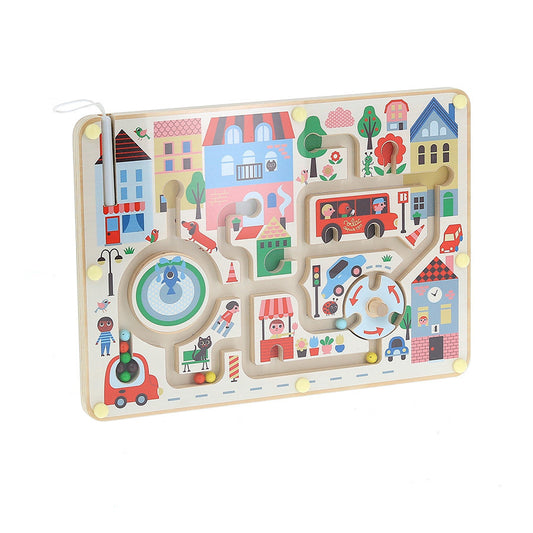 LABIRINTO MAGNETICO BAMBINI - in legno, ecosostenibile