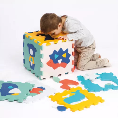 TAPPETINO PUZZLE BAMBINI - Animali, 9 Pezzi