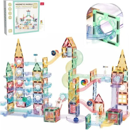 COSTRUZIONI MAGNETICHE BAMBINI - 208 Pezzi in 3 D