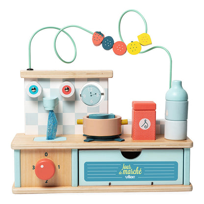 MINI CUCINA BAMBINI - multi attività, in legno, ecosostenibile