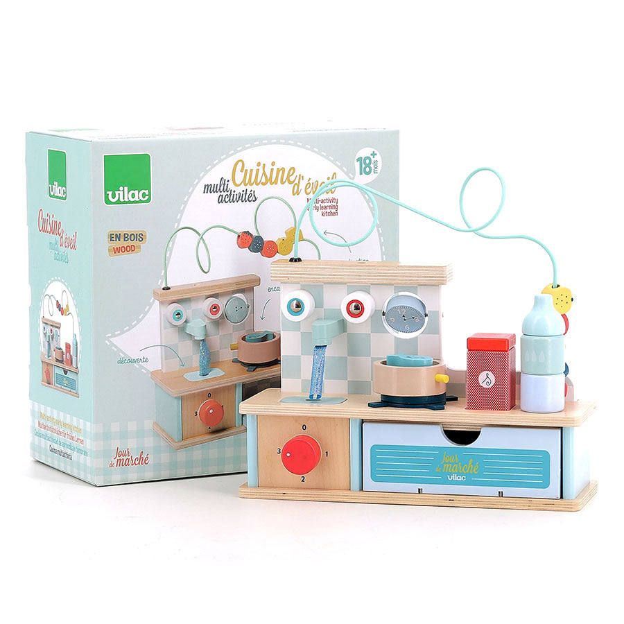 MINI CUCINA BAMBINI - multi attività, in legno, ecosostenibile