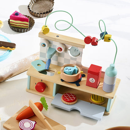 MINI CUCINA BAMBINI - multi attività, in legno, ecosostenibile
