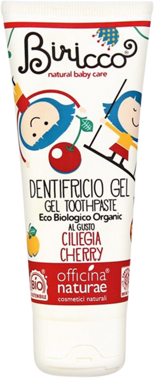 Dentifricio  Gel Naturale per Bambini alla Ciliegia, 75 ml Officina Naturae