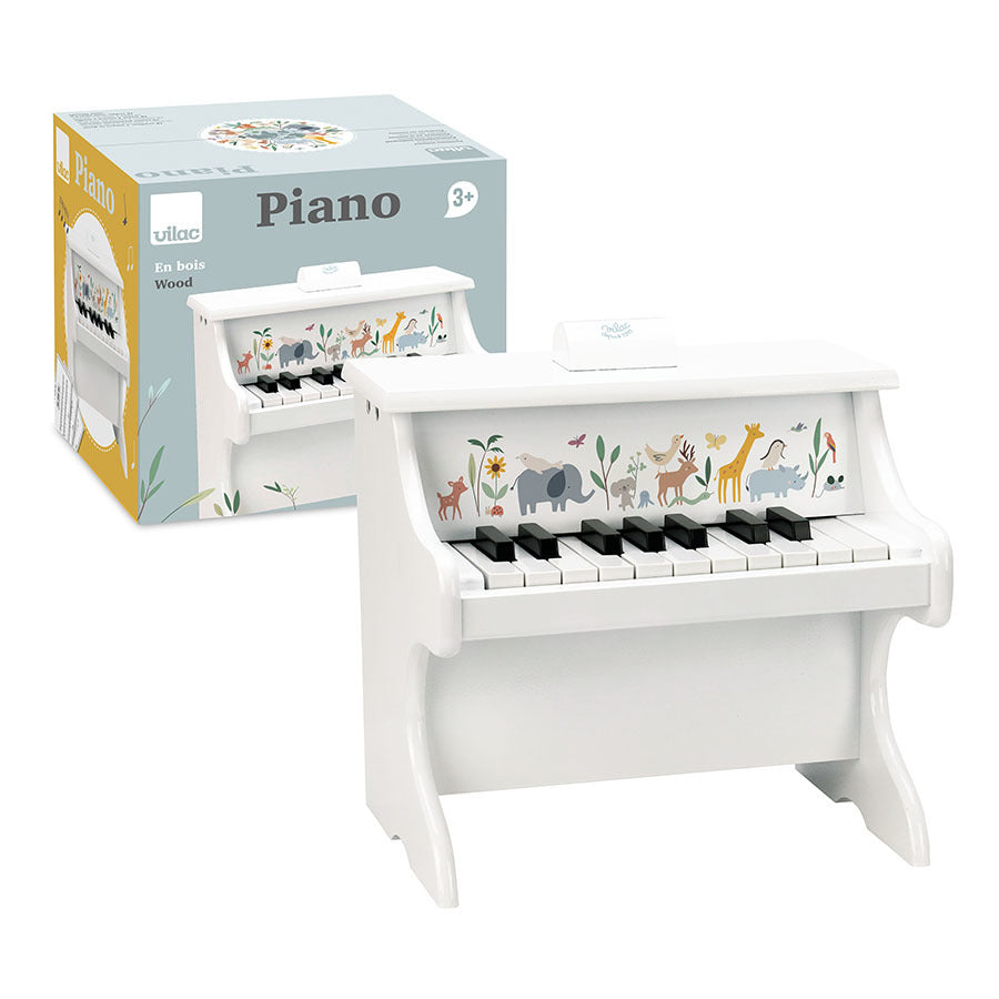 PIANOFORTE BAMBINI - Animali del mondo, in legno, ecosostenibile