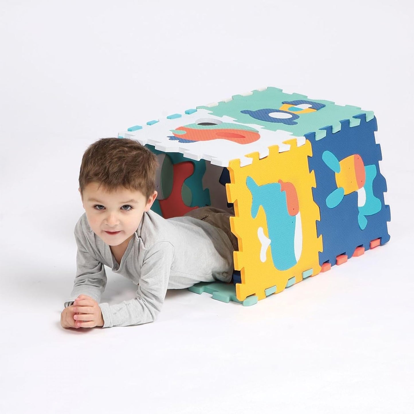 TAPPETINO PUZZLE BAMBINI - Animali, 9 Pezzi