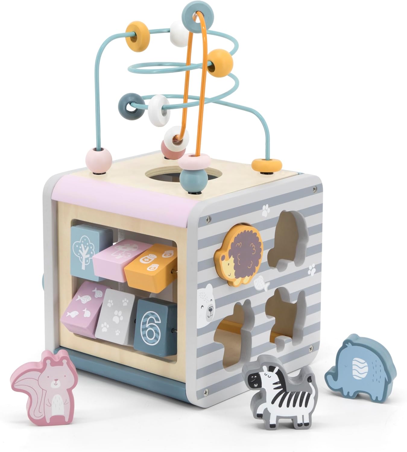 BOX ATTIVITA' BAMBINI - Legno, 5 in 1