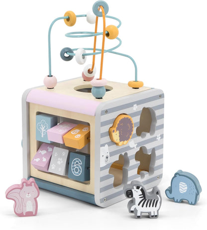 BOX ATTIVITA' BAMBINI - Legno, 5 in 1