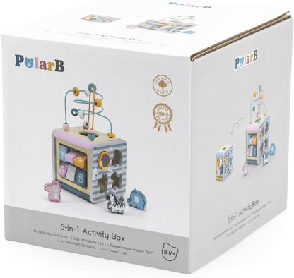 BOX ATTIVITA' BAMBINI - Legno, 5 in 1