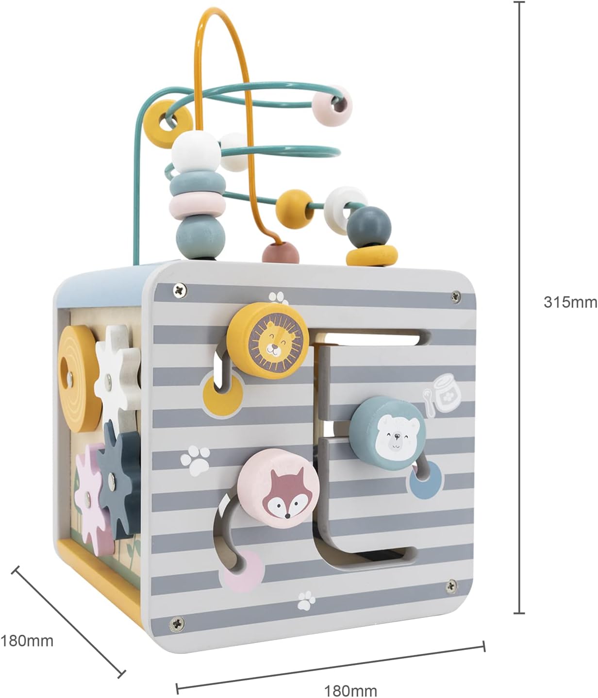 BOX ATTIVITA' BAMBINI - Legno, 5 in 1