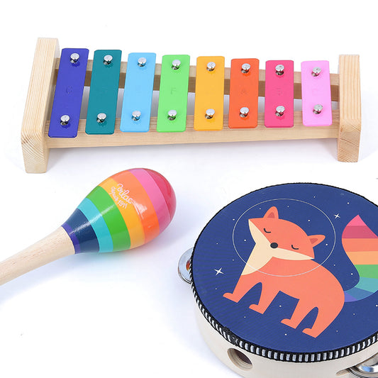 SET DI PERCUSSIONI BAMBINI - in legno, ecosotenibile