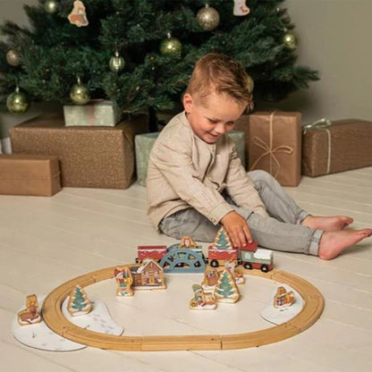 TRENINO NATALE BAMBINI - in legno, ecosostenibile
